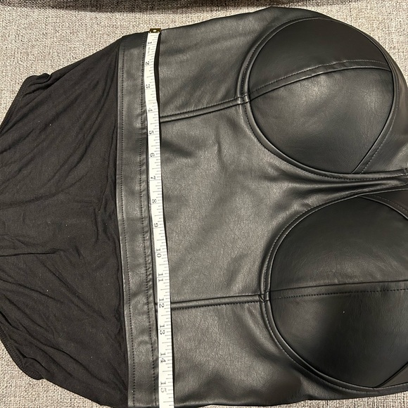 Like An Angel Faux-Leather Bodysuits Plus - Picture 9 of 12